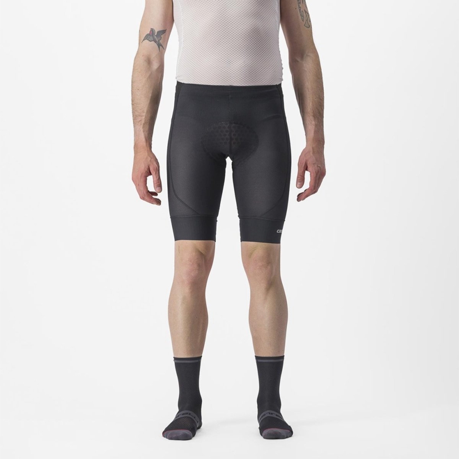 Black Rawlings TRAIL LINER Men Shorts | 6025EZHLK