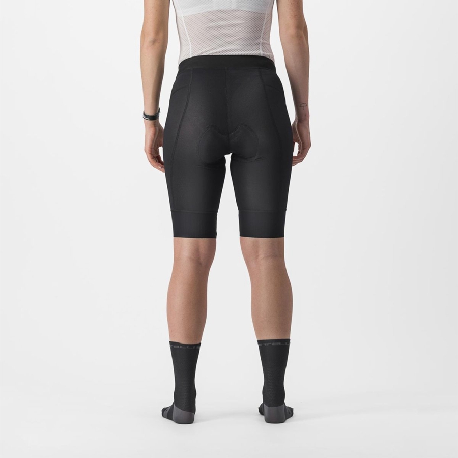 Black Rawlings TRAIL W LINER Women Shorts | 0632FZDSH