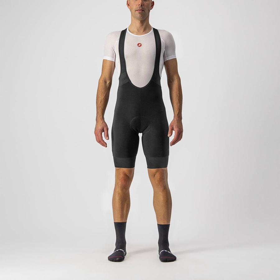 Black Rawlings TUTTO NANO Men Bib Shorts | 6382UKVPR