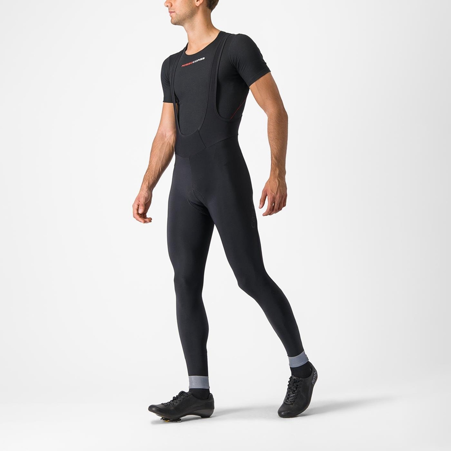 Black Rawlings TUTTO NANO Men Bib Tights | 2590BEUHN