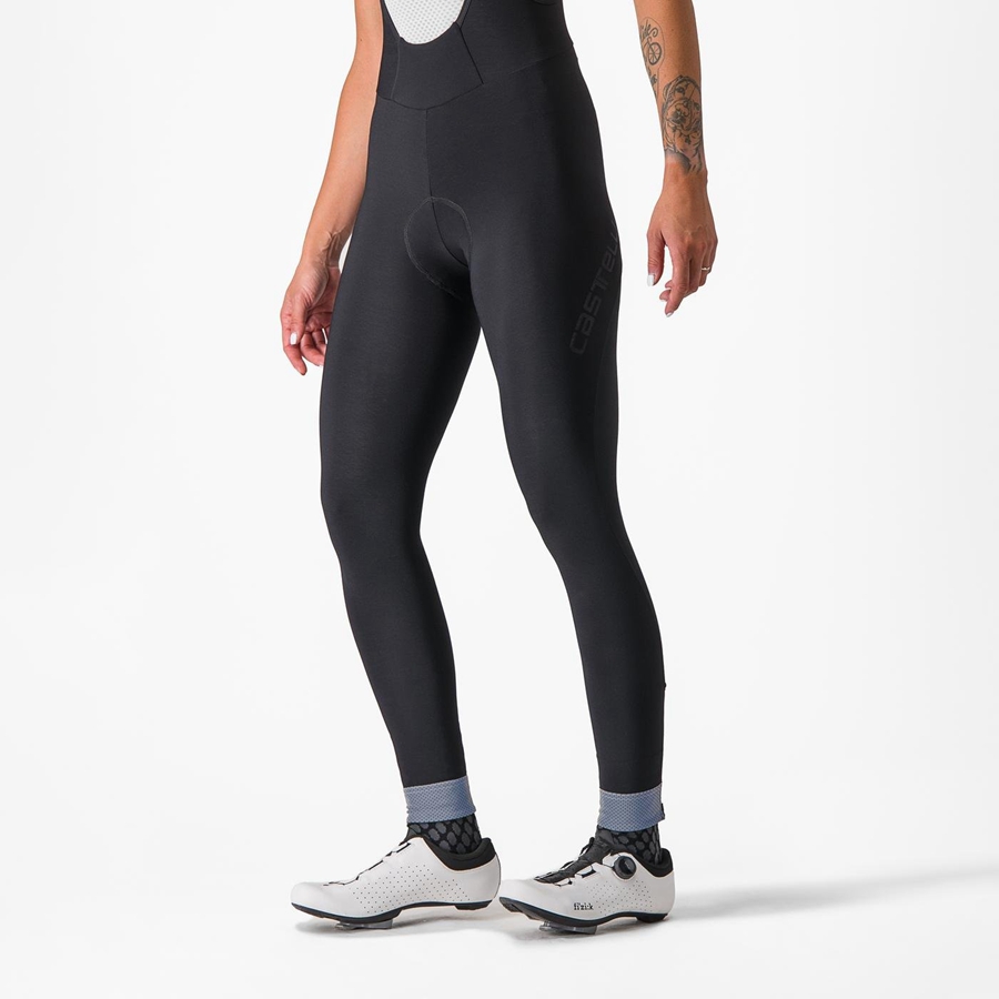 Black Rawlings TUTTO NANO W Women Bib Tights | 8532OSRZX