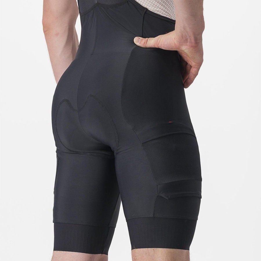 Black Rawlings UNLIMITED CARGO Men Bib Shorts | 9501WQZFH