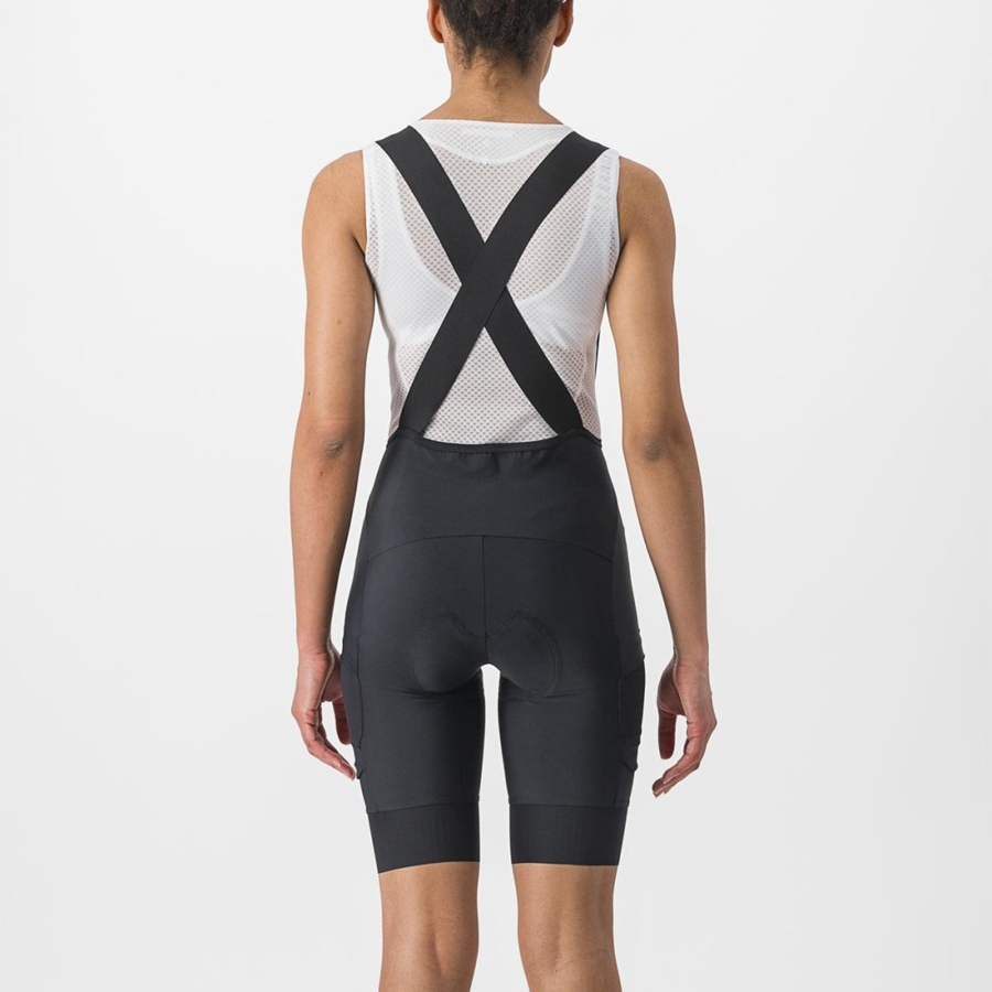 Black Rawlings UNLIMITED CARGO W Women Bib Shorts | 8521DVGMU