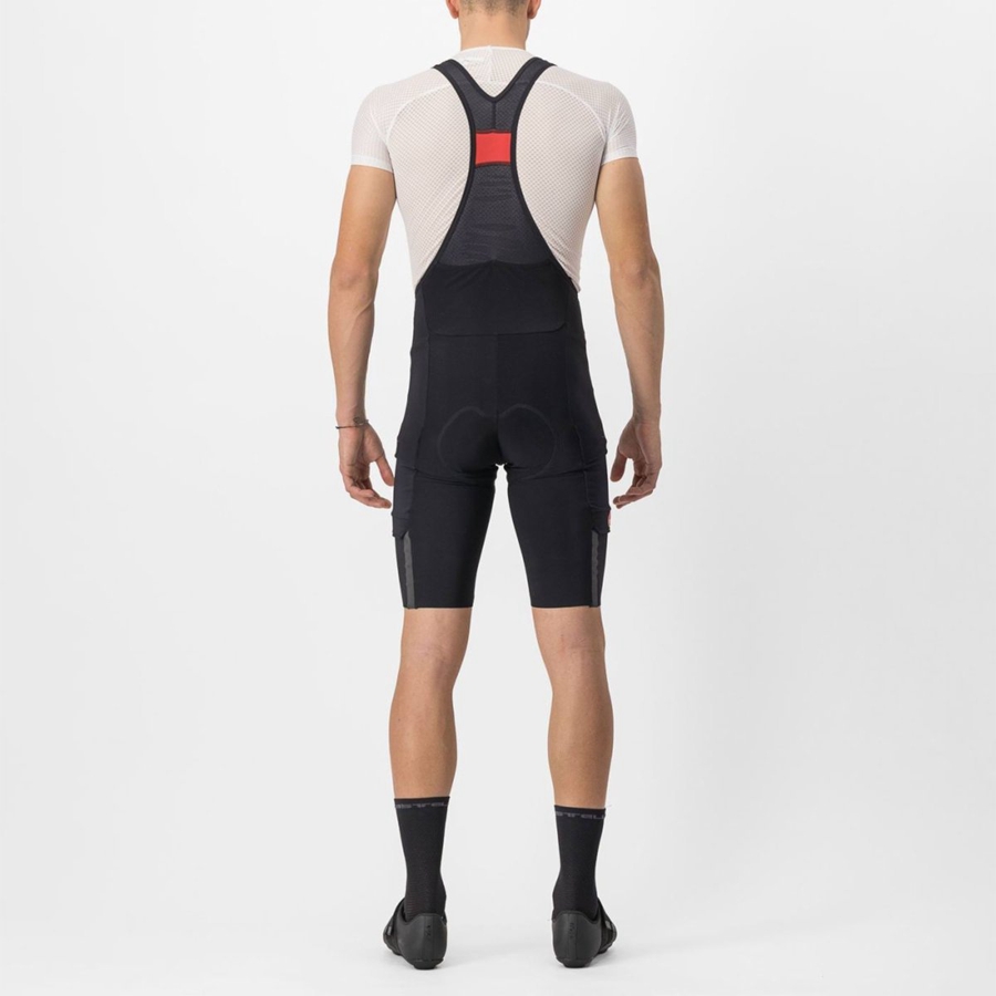 Black Rawlings UNLIMITED THERMAL Men Bib Shorts | 1304PUMVH