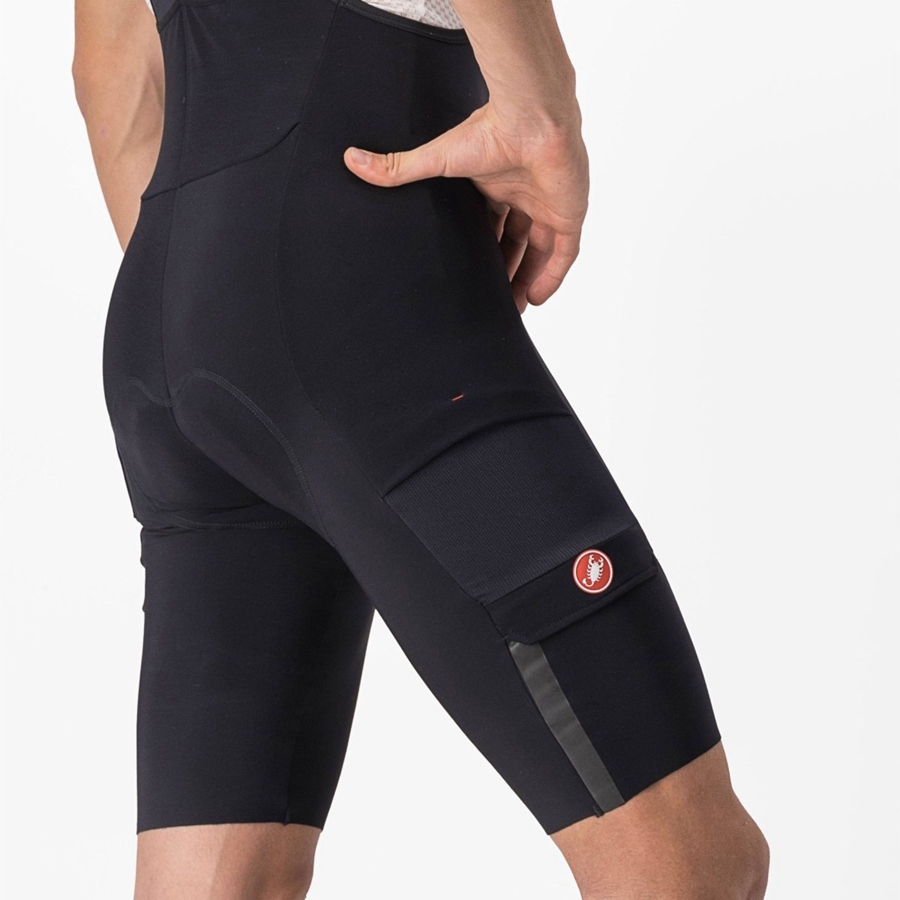 Black Rawlings UNLIMITED THERMAL Men Bib Shorts | 1304PUMVH