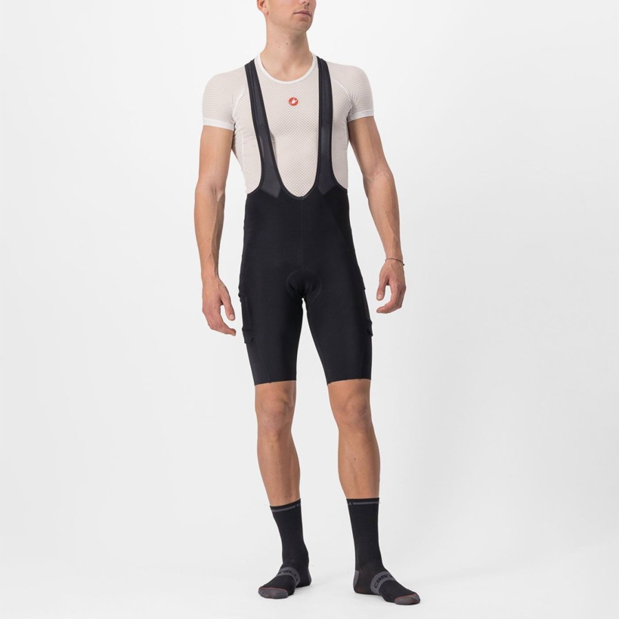 Black Rawlings UNLIMITED THERMAL Men Bib Shorts | 1304PUMVH