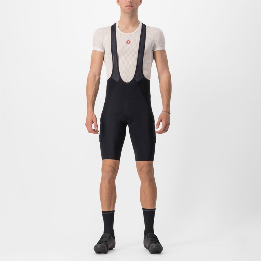 Black Rawlings UNLIMITED THERMAL Men Bib Shorts | 1304PUMVH