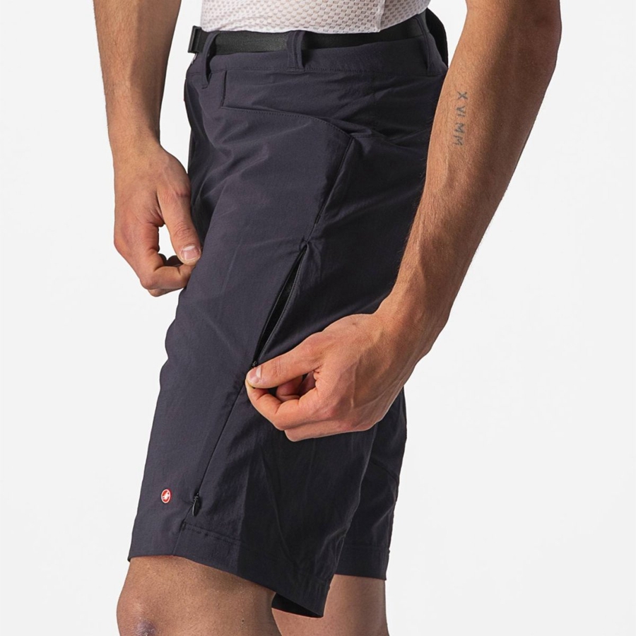 Black Rawlings UNLIMITED TRAILGY Men Shorts | 3518PKCQF