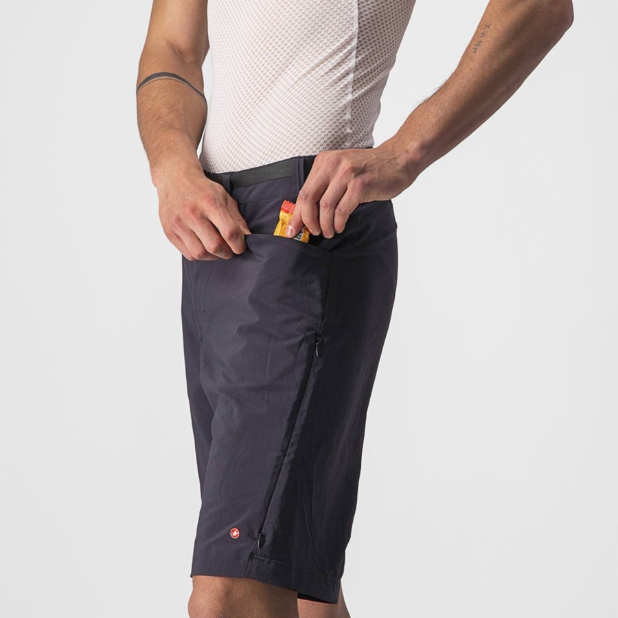 Black Rawlings UNLIMITED TRAILGY Men Shorts | 3518PKCQF