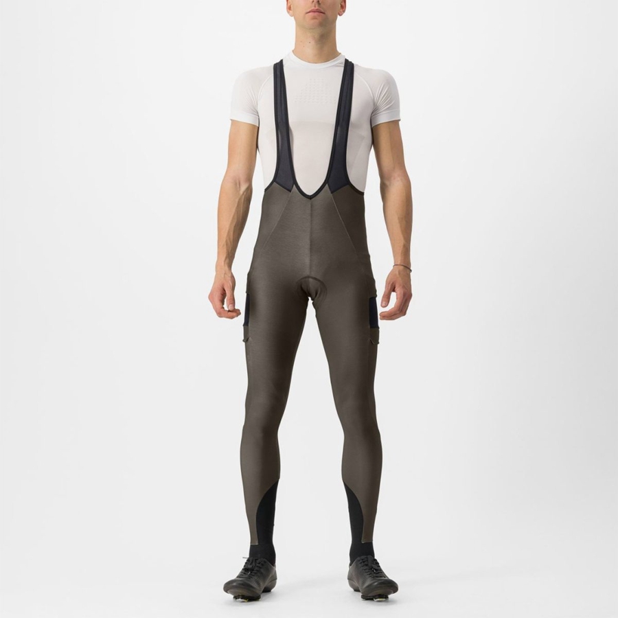 Black Rawlings UNLIMITED TRAIL Men Bib Tights | 1842LHAVB