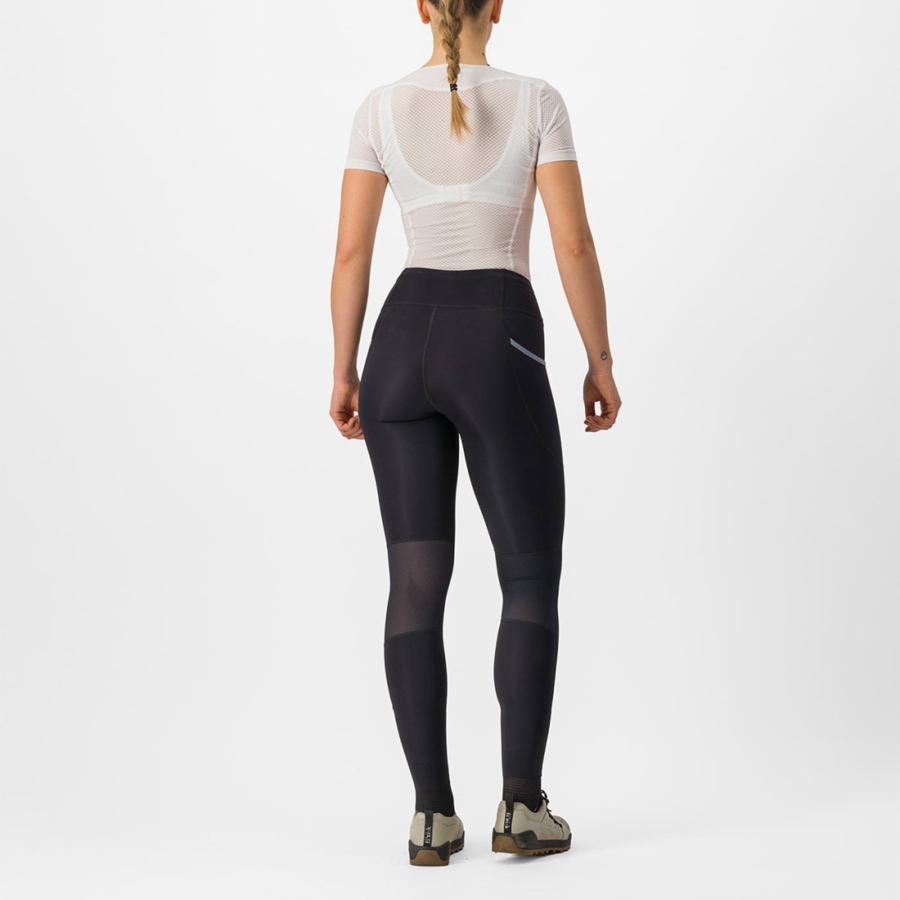 Black Rawlings UNLIMITED TRAIL W Women Leggings | 6951DQYAN