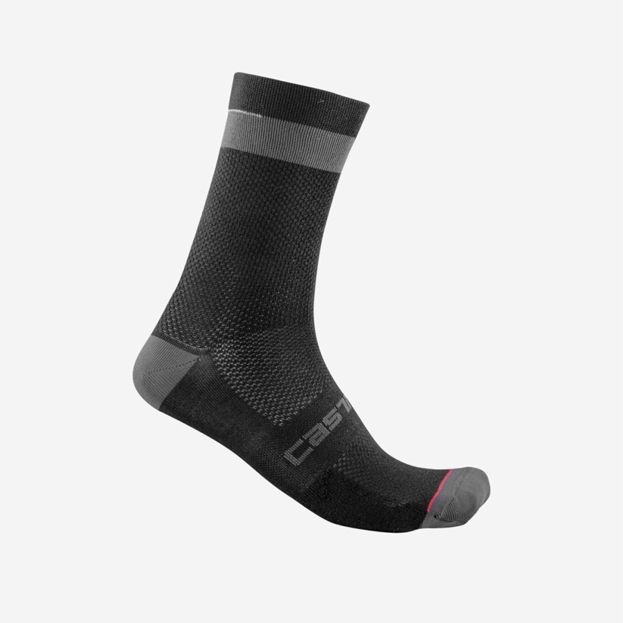 Black / Dark Grey Rawlings ALPHA 18 Men Socks | 5098WSTGP