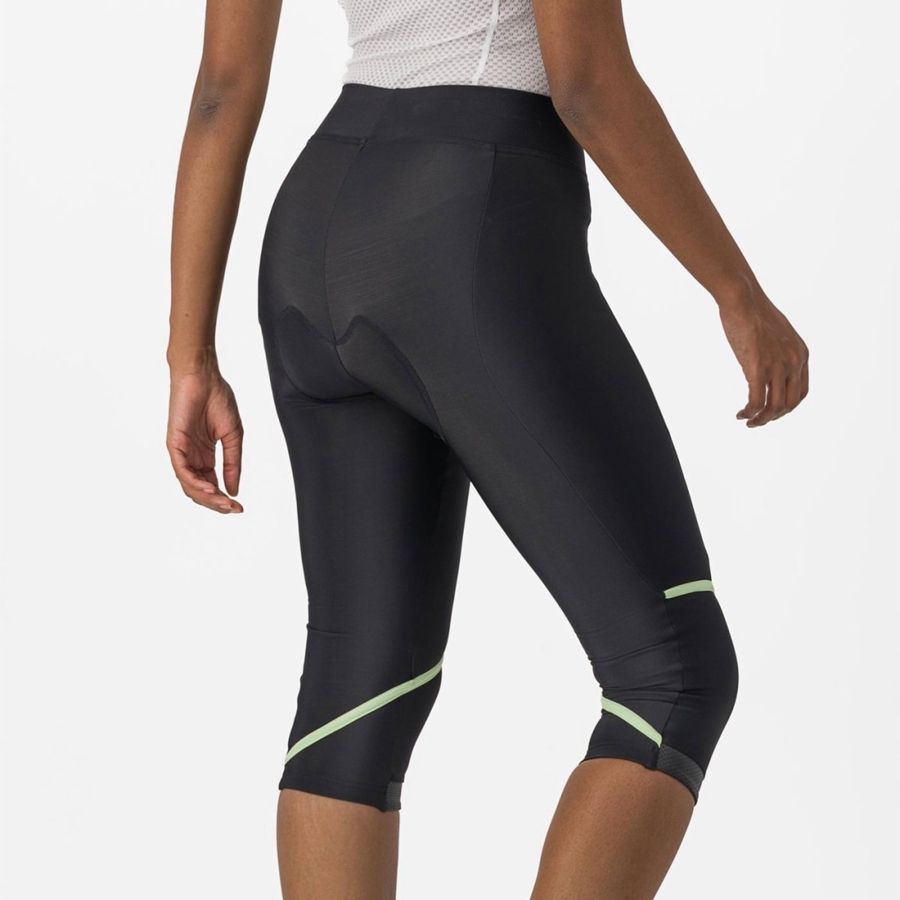 Black / Mint / Black Rawlings VELOCISSIMA THERMAL KNICKER Women Leggings | 8027AHKUC