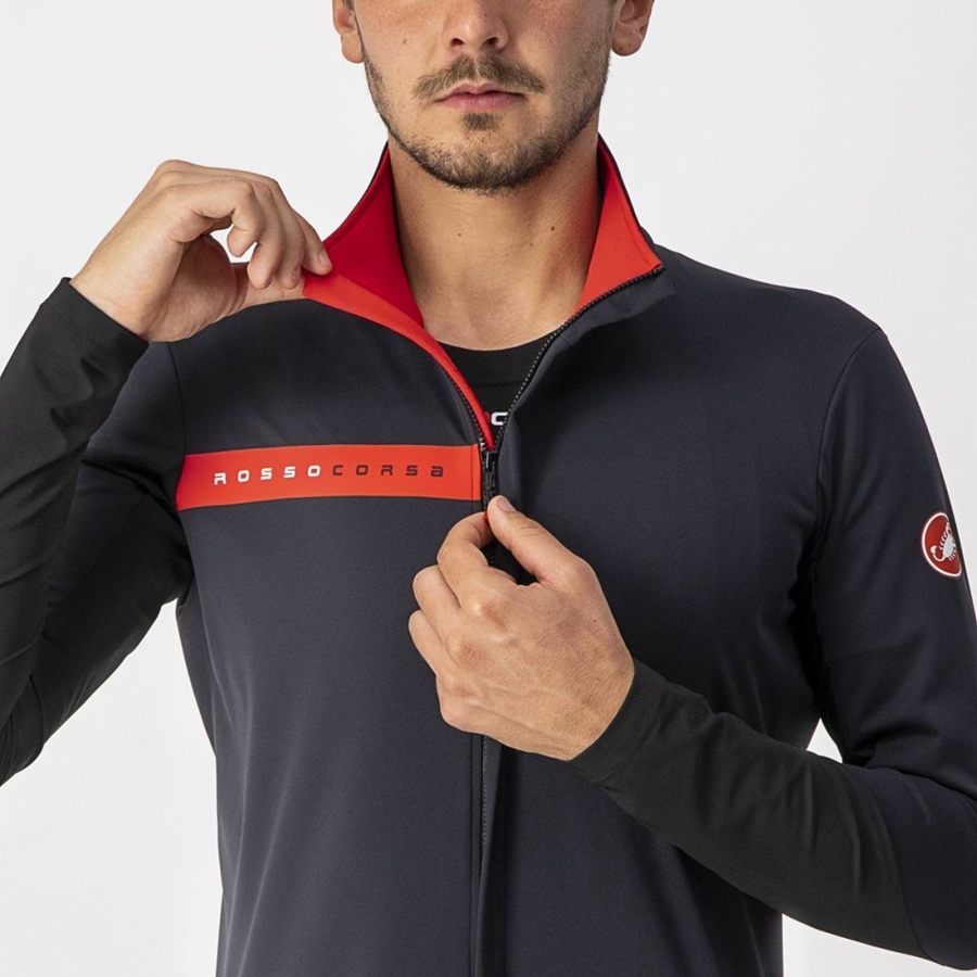 Black / Red Rawlings BETA RoS Men Jackets | 0159YIHJB