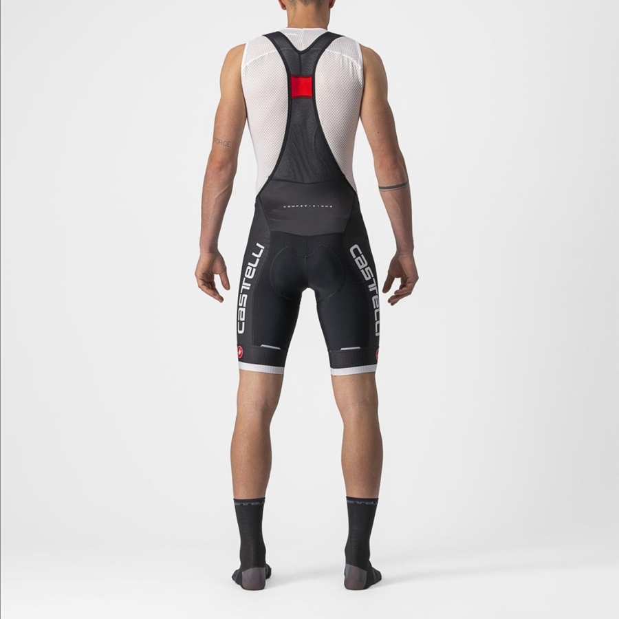 Black / Silver Grey Rawlings COMPETIZIONE KIT Men Bib Shorts | 9187IUWJZ