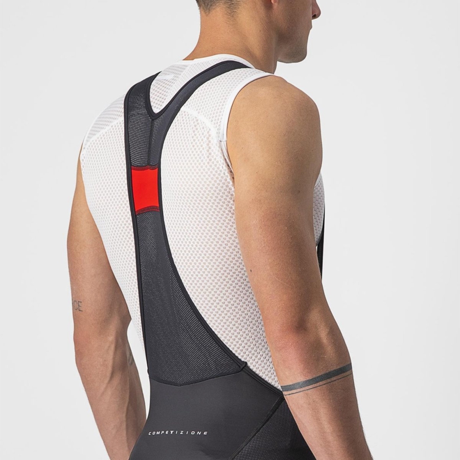 Black / Silver Grey Rawlings COMPETIZIONE KIT Men Bib Shorts | 9187IUWJZ