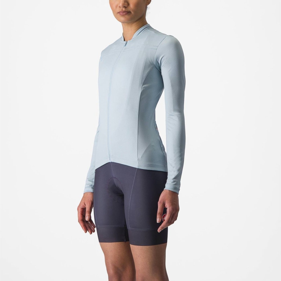 Blue Rawlings ANIMA 4 LONG SLEEVE Women Jersey | 7903YTHPQ