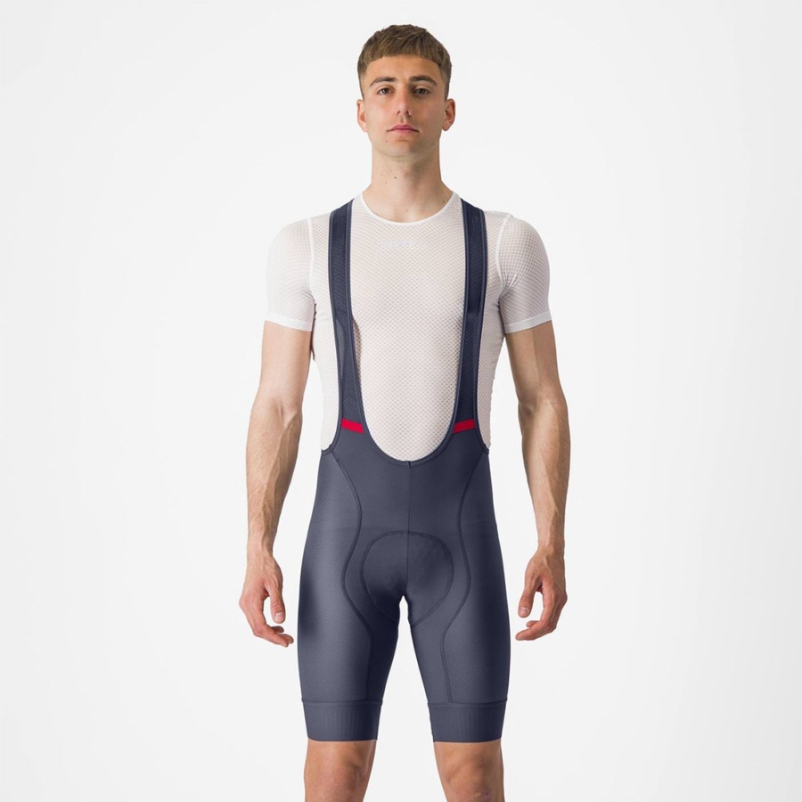 Blue Rawlings COMPETIZIONE Men Bib Shorts | 6853SNARO