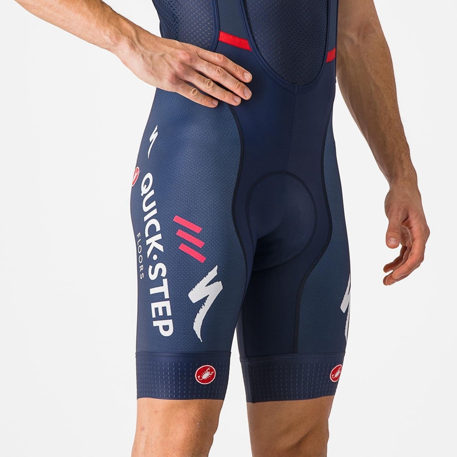 Blue Rawlings COMPETIZIONE Men Bib Shorts | 4902DBPFE