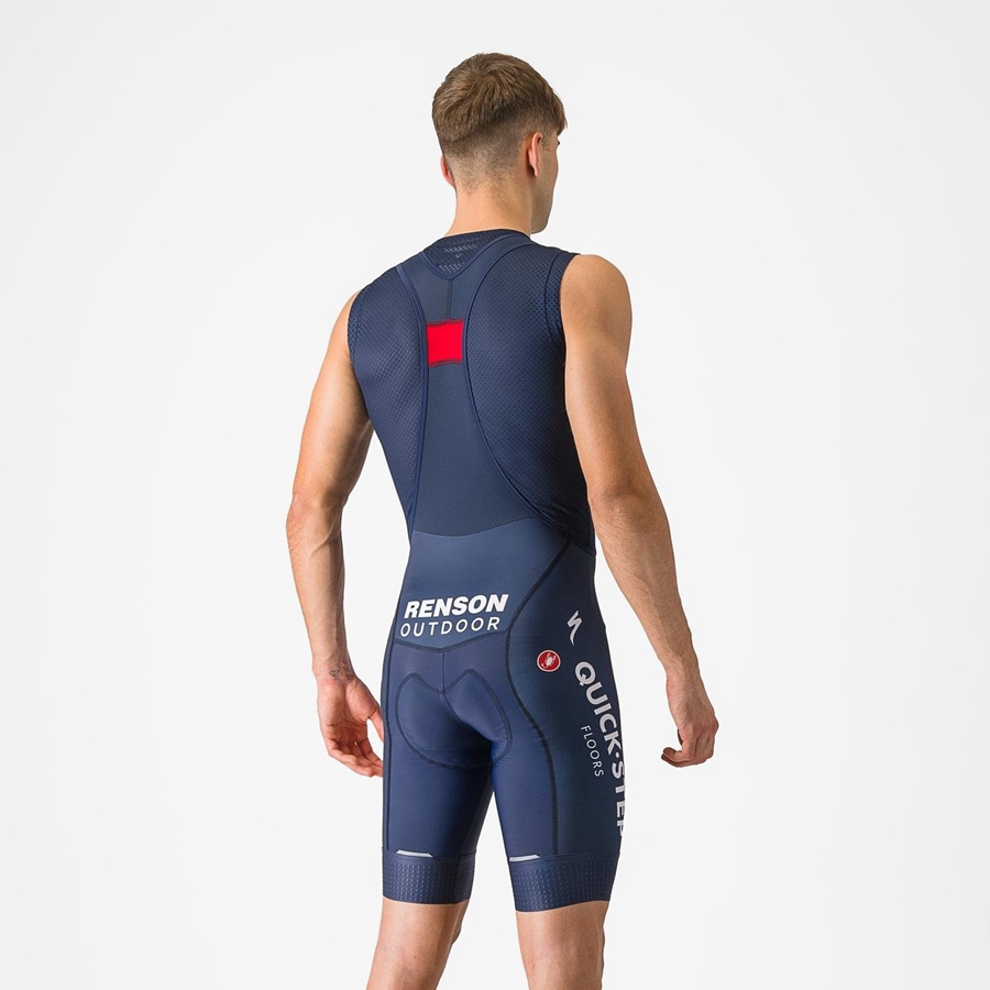 Blue Rawlings COMPETIZIONE Men Bib Shorts | 4902DBPFE