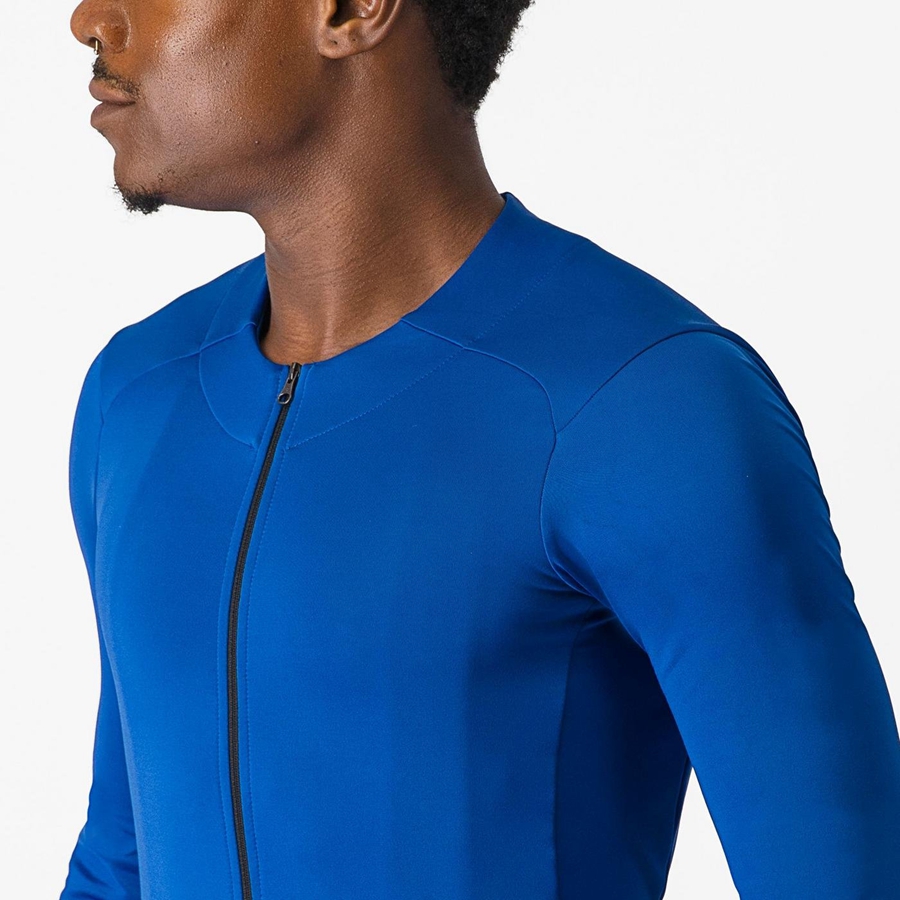 Blue Rawlings FLY LS Men Jersey | 5014DAROF