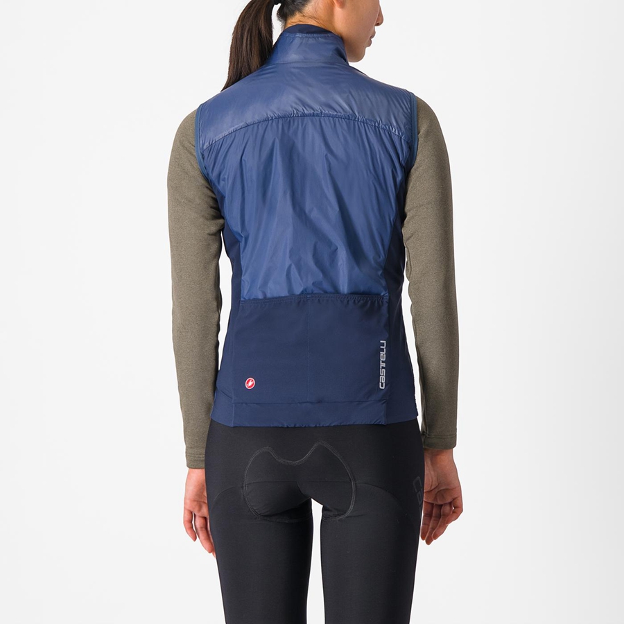 Blue / Blue Rawlings UNLIMITED W PUFFY Women Vest | 3842KXONP