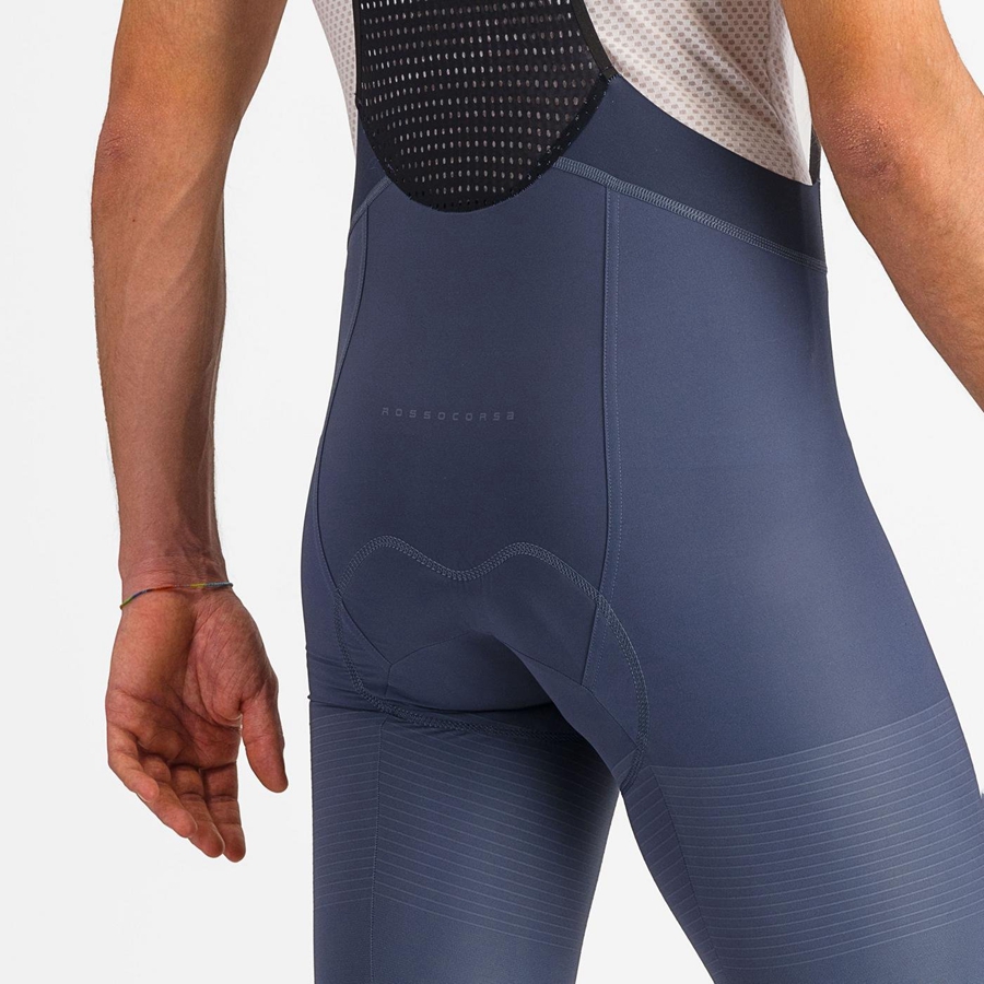 Blue / Grey Blue Rawlings PREMIO Men Bib Shorts | 5247YIKXZ