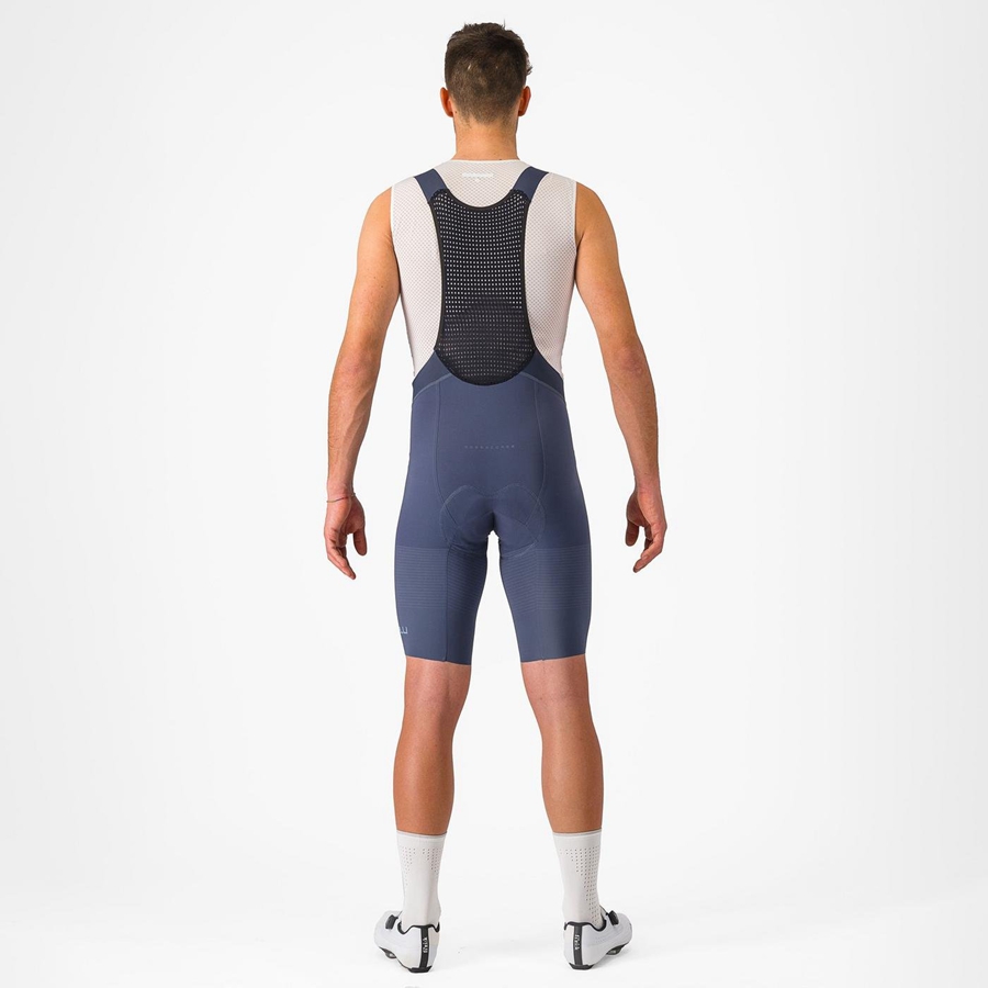 Blue / Grey Blue Rawlings PREMIO Men Bib Shorts | 5247YIKXZ