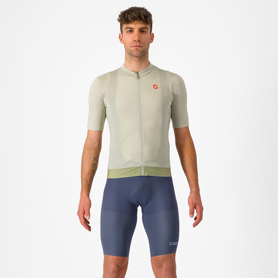 Blue / Grey Blue Rawlings PREMIO Men Bib Shorts | 5247YIKXZ