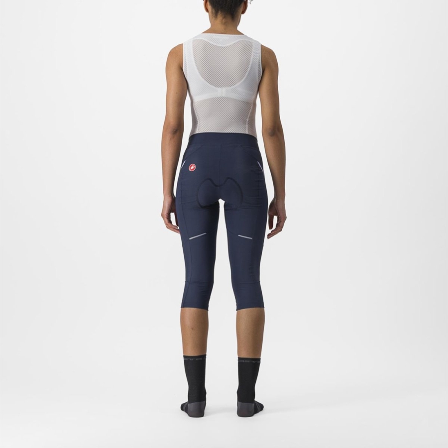 Blue / Purple White Rawlings VELOCISSIMA 3 KNICKER Women Leggings | 9248YEUFX