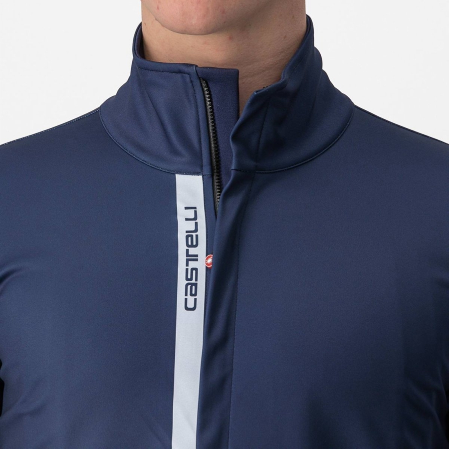 Blue / Silver Rawlings ENTRATA Men Jackets | 6048SNPLD