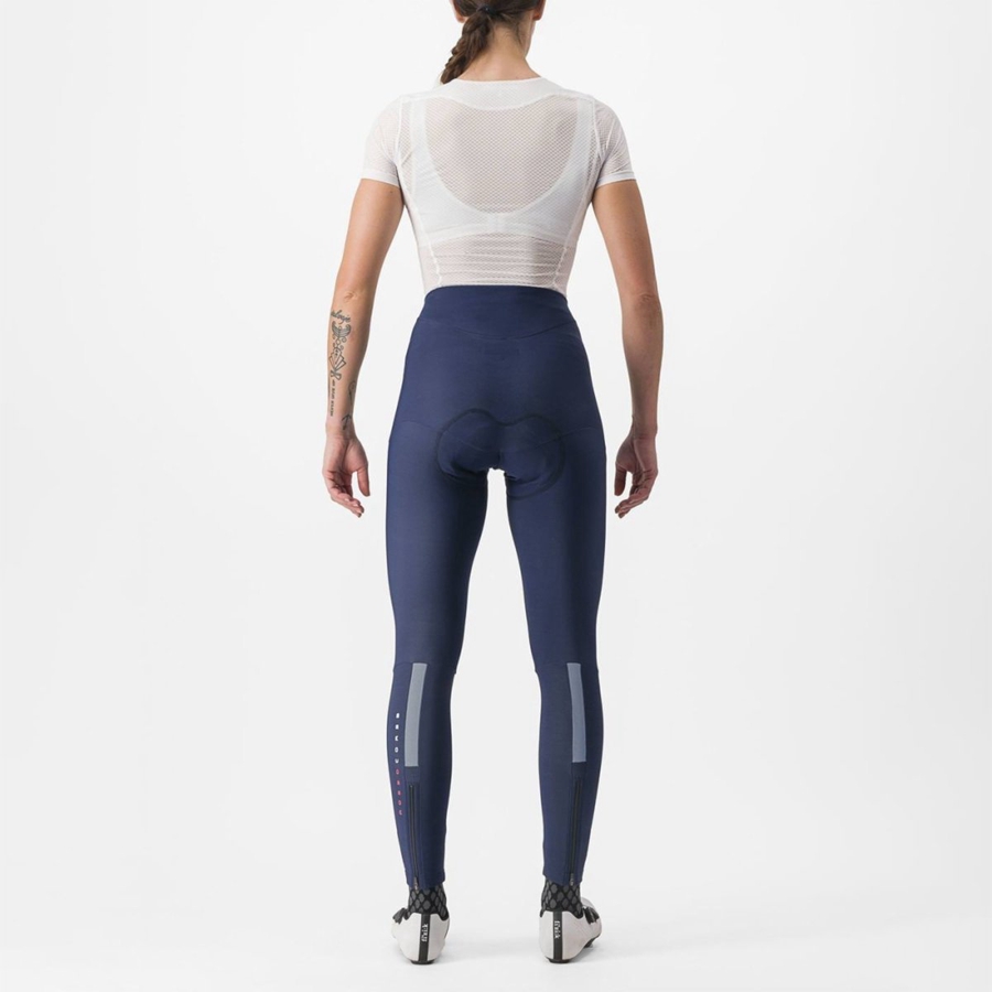 Blue / Silver Rawlings SORPASSO RoS W Women Leggings | 1243ADSGP