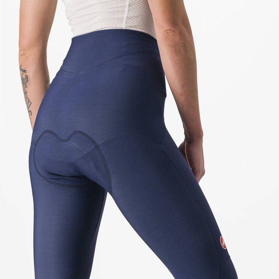 Blue / Silver Rawlings SORPASSO RoS W Women Leggings | 1243ADSGP