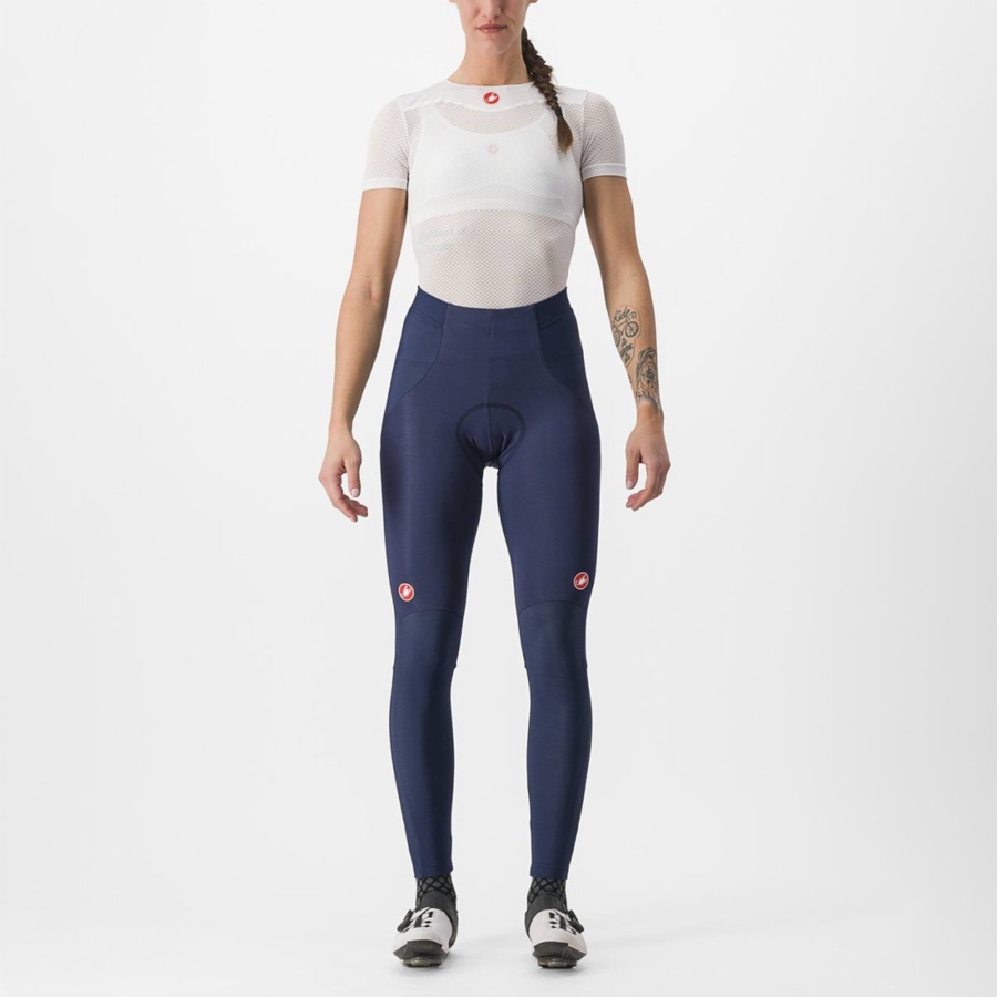 Blue / Silver Rawlings SORPASSO RoS W Women Leggings | 1243ADSGP