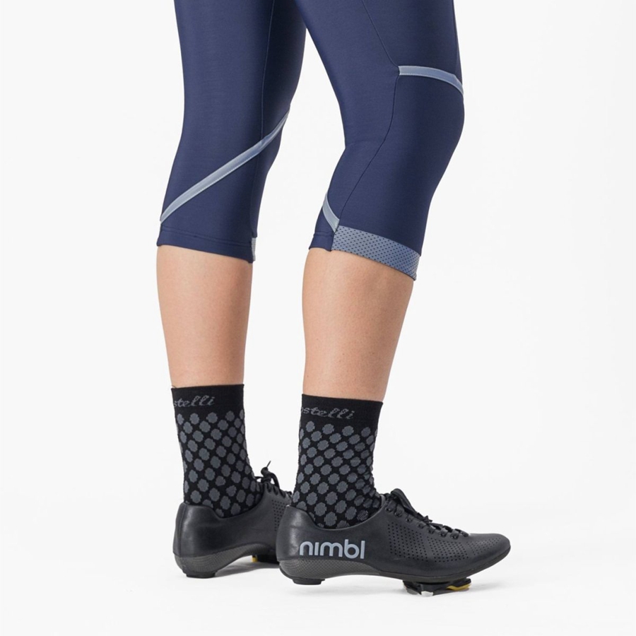 Blue / Silver Rawlings VELOCISSIMA THERMAL KNICKER Women Leggings | 0417MLBWR