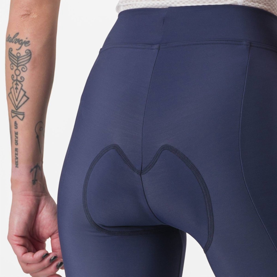 Blue / Silver Rawlings VELOCISSIMA THERMAL Women Leggings | 6932KJZLV