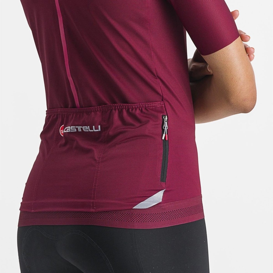 Burgundy Rawlings ENDURANCE W Women Jersey | 9345KBJNW