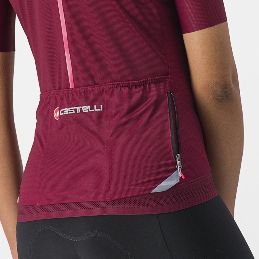 Burgundy Rawlings ENDURANCE W Women Jersey | 9345KBJNW