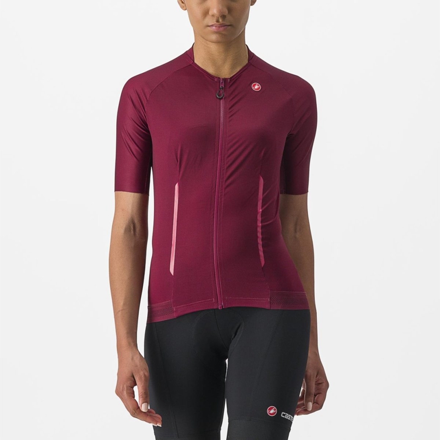 Burgundy Rawlings ENDURANCE W Women Jersey | 9345KBJNW