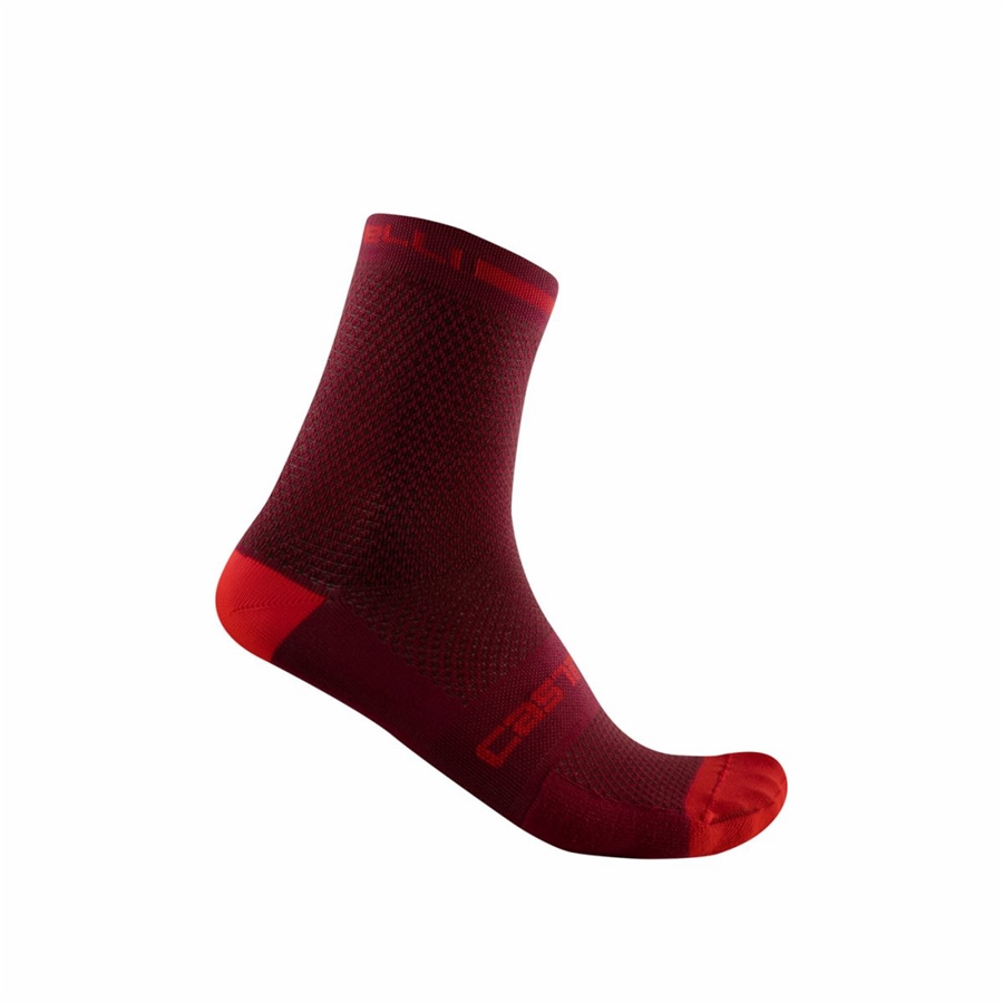 Burgundy Rawlings SUPERLEGGERA T 12 Men Socks | 3695OWVIQ