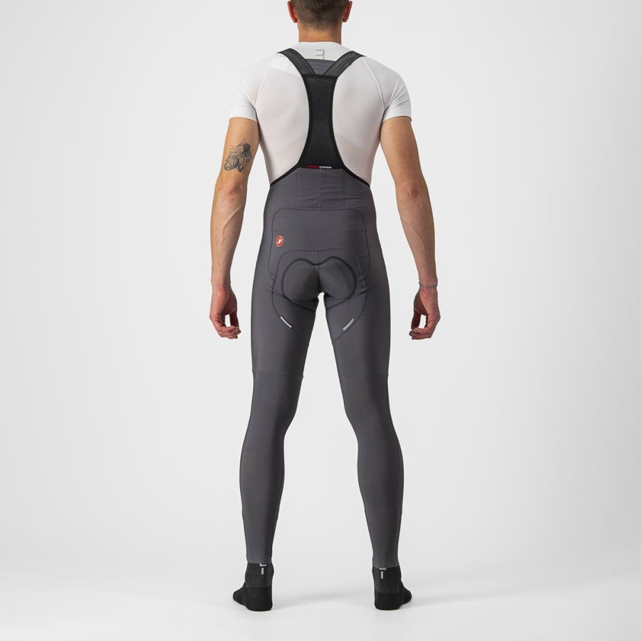 Dark Grey Rawlings FREE AERO RC Men Bib Tights | 9527DMJAC