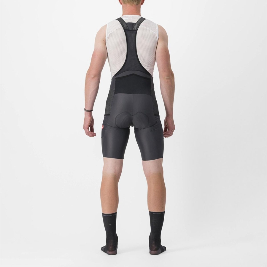 Dark Grey Rawlings FREE UNLIMITED Men Bib Shorts | 9173IOYKD