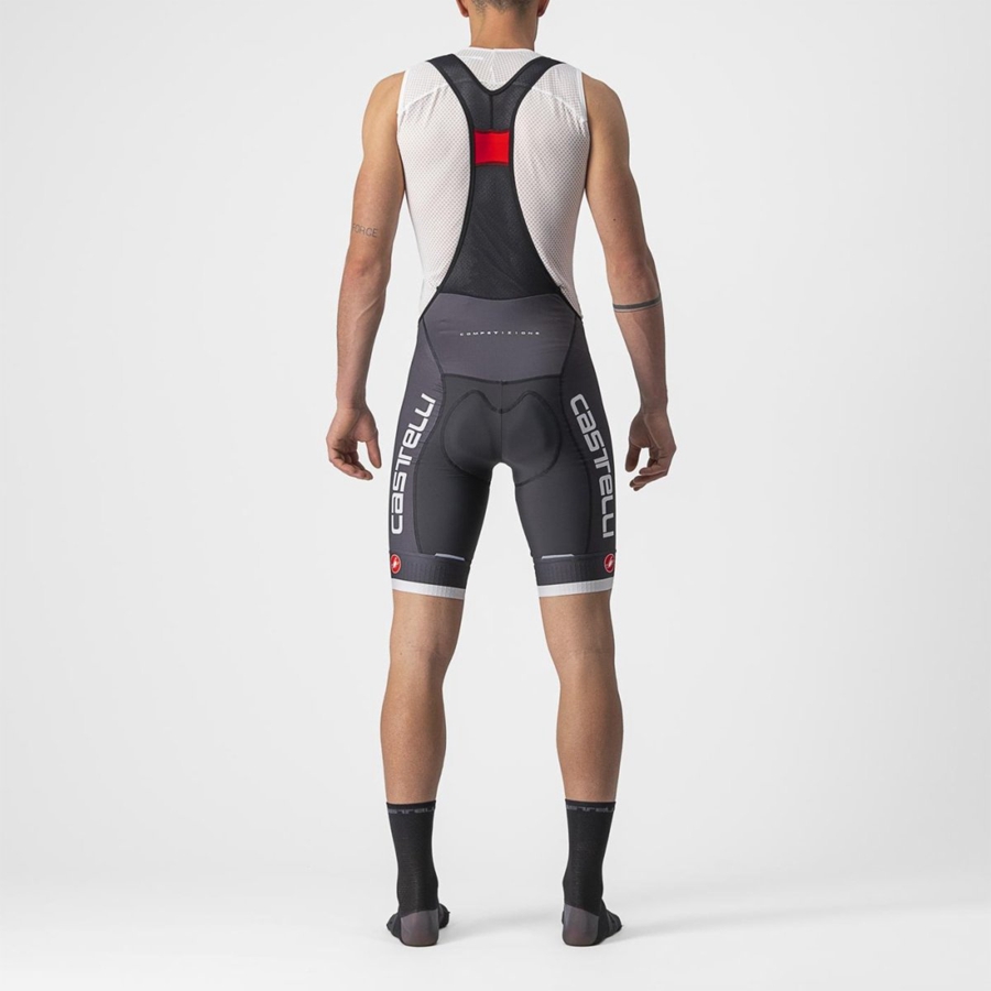 Dark Grey / Silver Grey Rawlings COMPETIZIONE KIT Men Bib Shorts | 8342PJZFO