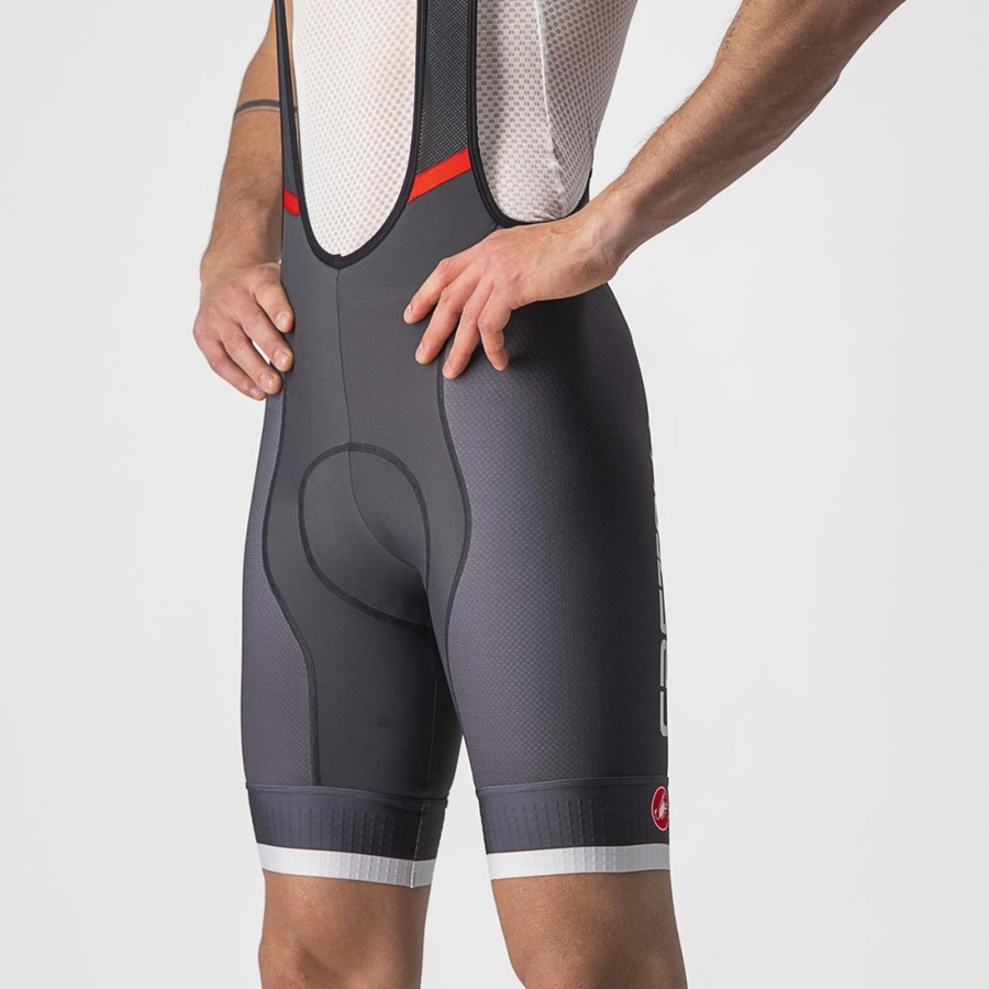 Dark Grey / Silver Grey Rawlings COMPETIZIONE KIT Men Bib Shorts | 8342PJZFO