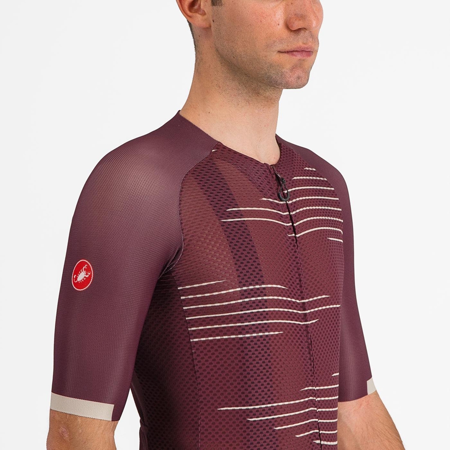 Deep Burgundy / Silver Rawlings CLIMBER'S 4.0 Men Jersey | 8675ZTMEH