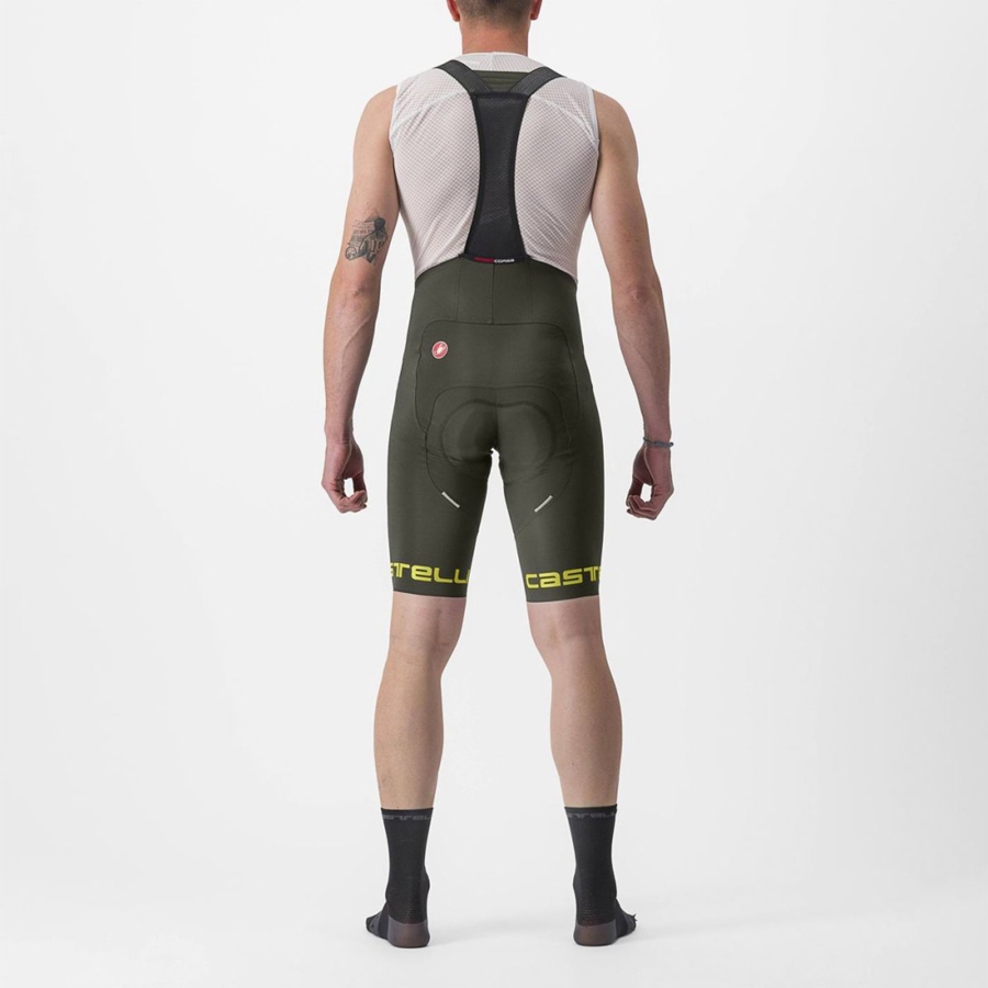 Deep Green Rawlings FREE AERO RC CLASSIC Men Bib Shorts | 1407MYQIX