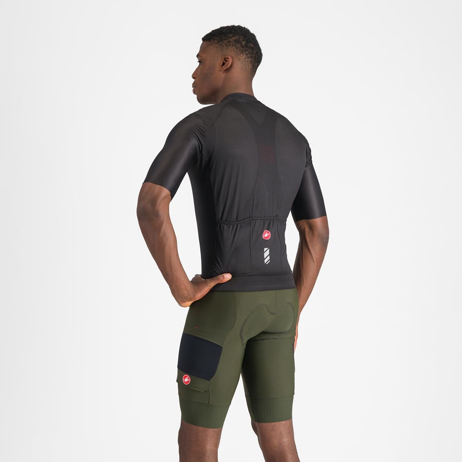 Deep Green Rawlings UNLIMITED CARGO Men Bib Shorts | 1529JLNHG