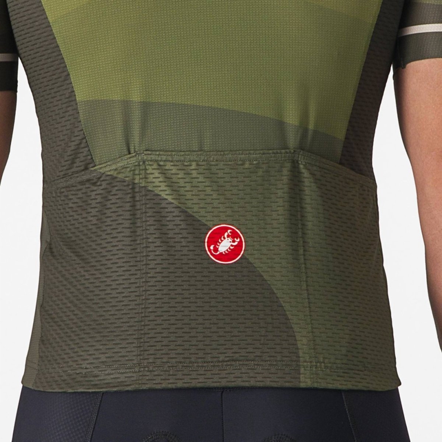 Deep Green / Olive / Silver Rawlings ORIZZONTE Men Jersey | 0394EWAXN