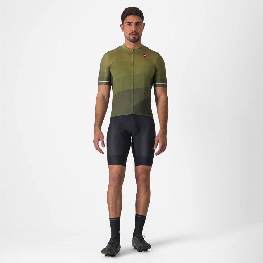 Deep Green / Olive / Silver Rawlings ORIZZONTE Men Jersey | 0394EWAXN