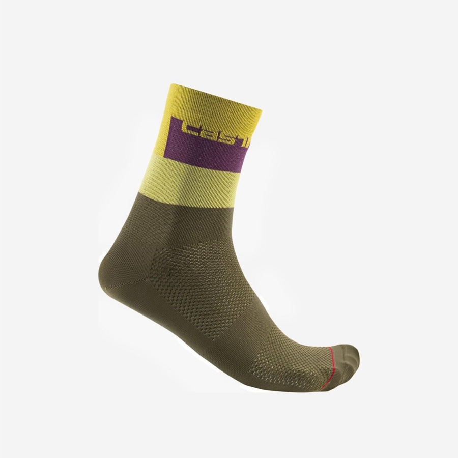 Green Rawlings BLOCCO 15 Men Socks | 1698KYHIC